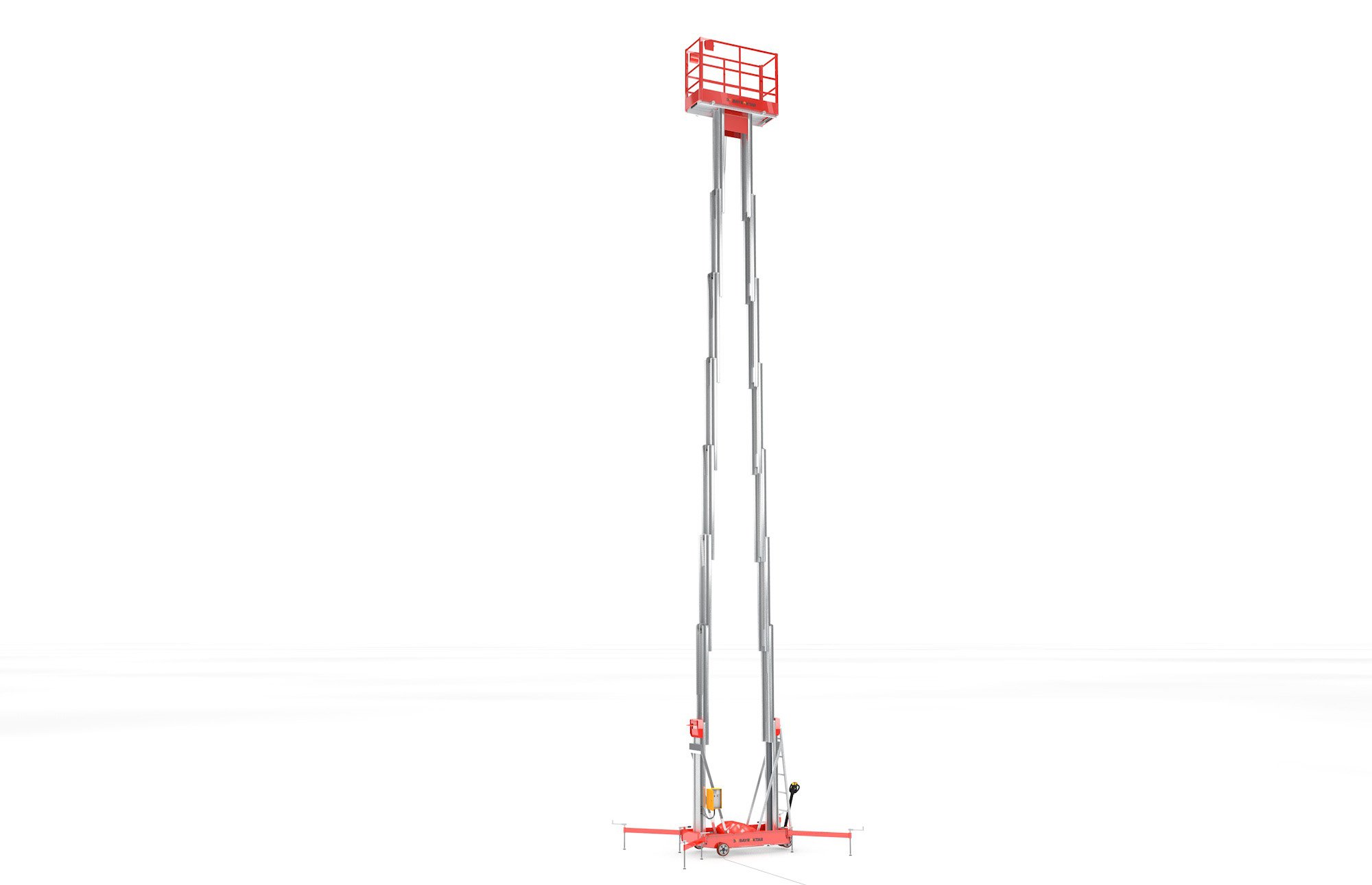 AWP12 SERİSİ 200 KG 14 METRE ELEKTRİKLİ ÇİFT DİREK PERSONEL YÜKSELTİCİ