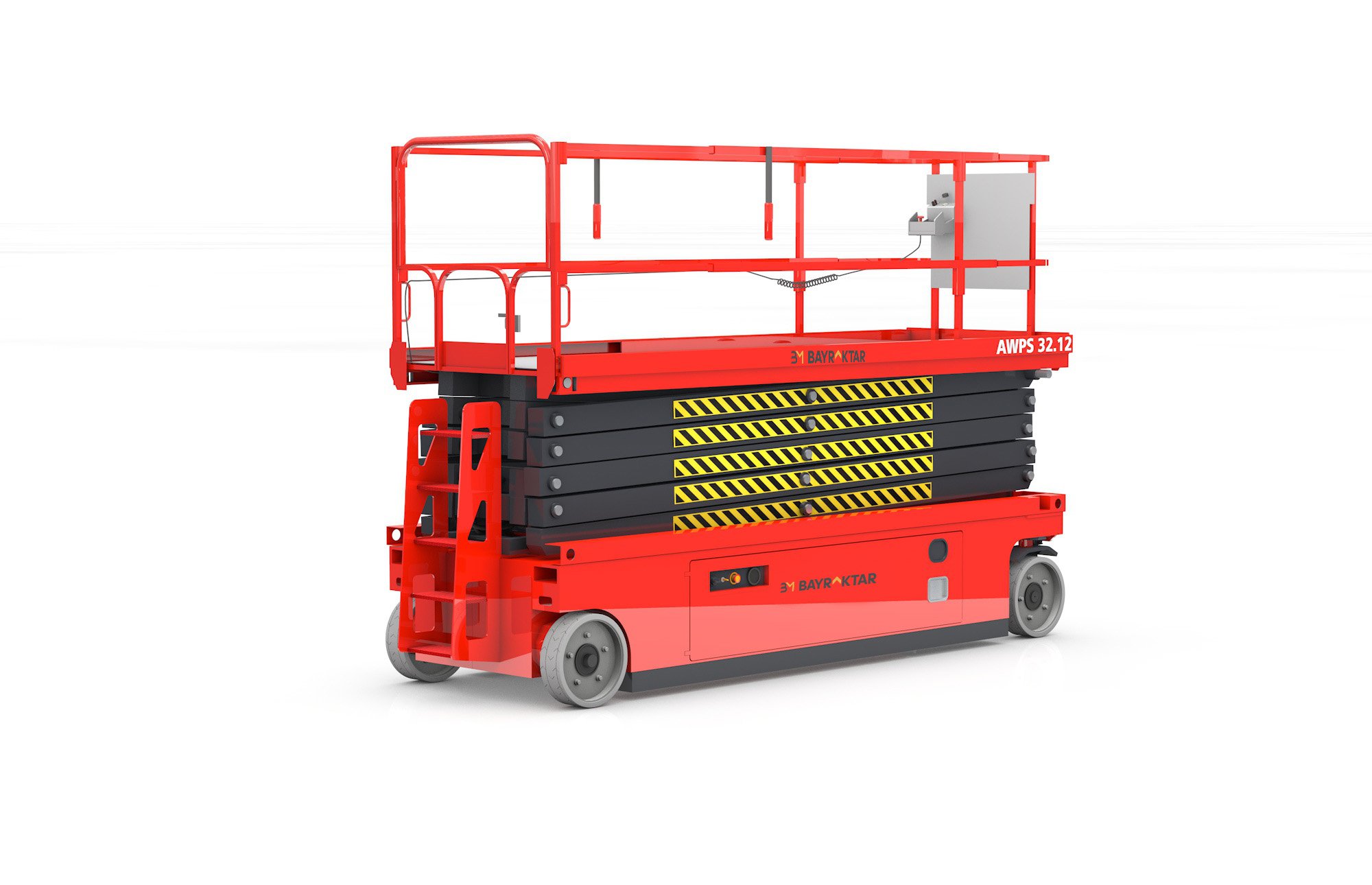 AWPS3212 SERİSİ 320 KG 14 METRE AKÜLÜ MAKASLI PERSONEL YÜKSELTİCİ