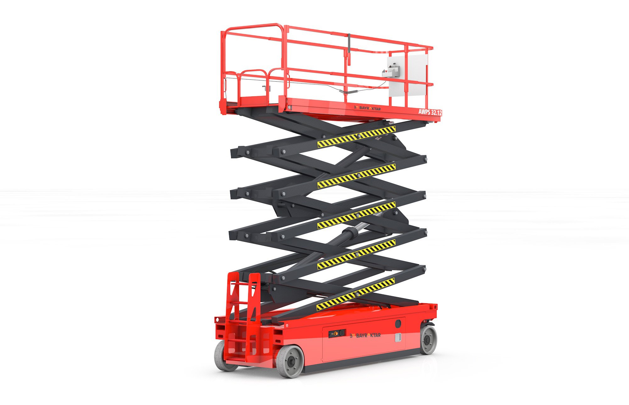 AWPS3212 SERİSİ 320 KG 14 METRE AKÜLÜ MAKASLI PERSONEL YÜKSELTİCİ