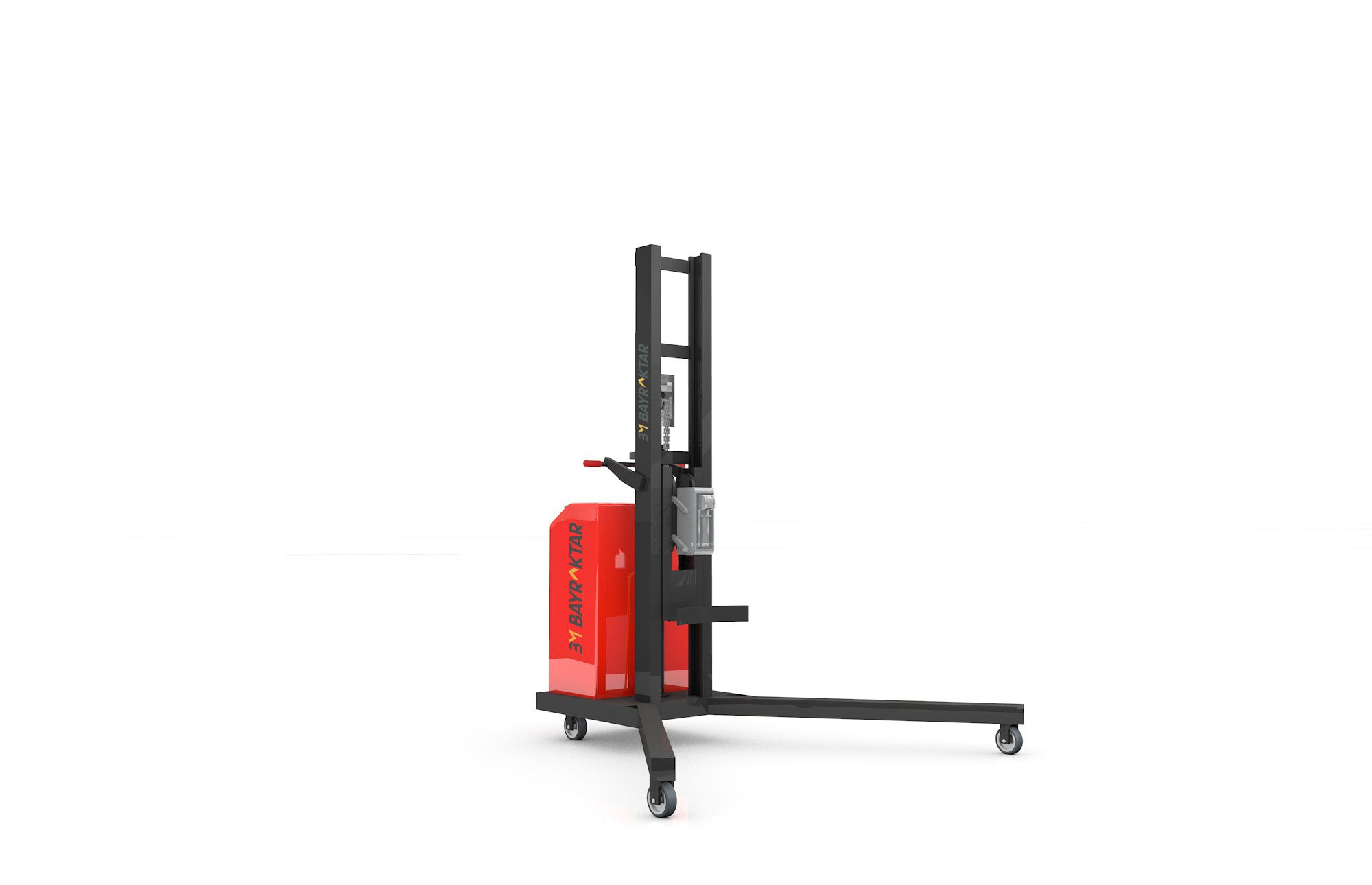 DT300 SERİSİ 300 KG 1.1 METRE YARI AKÜLÜ VARİL TAŞIMA VE İSTİFLEME MAKİNASI