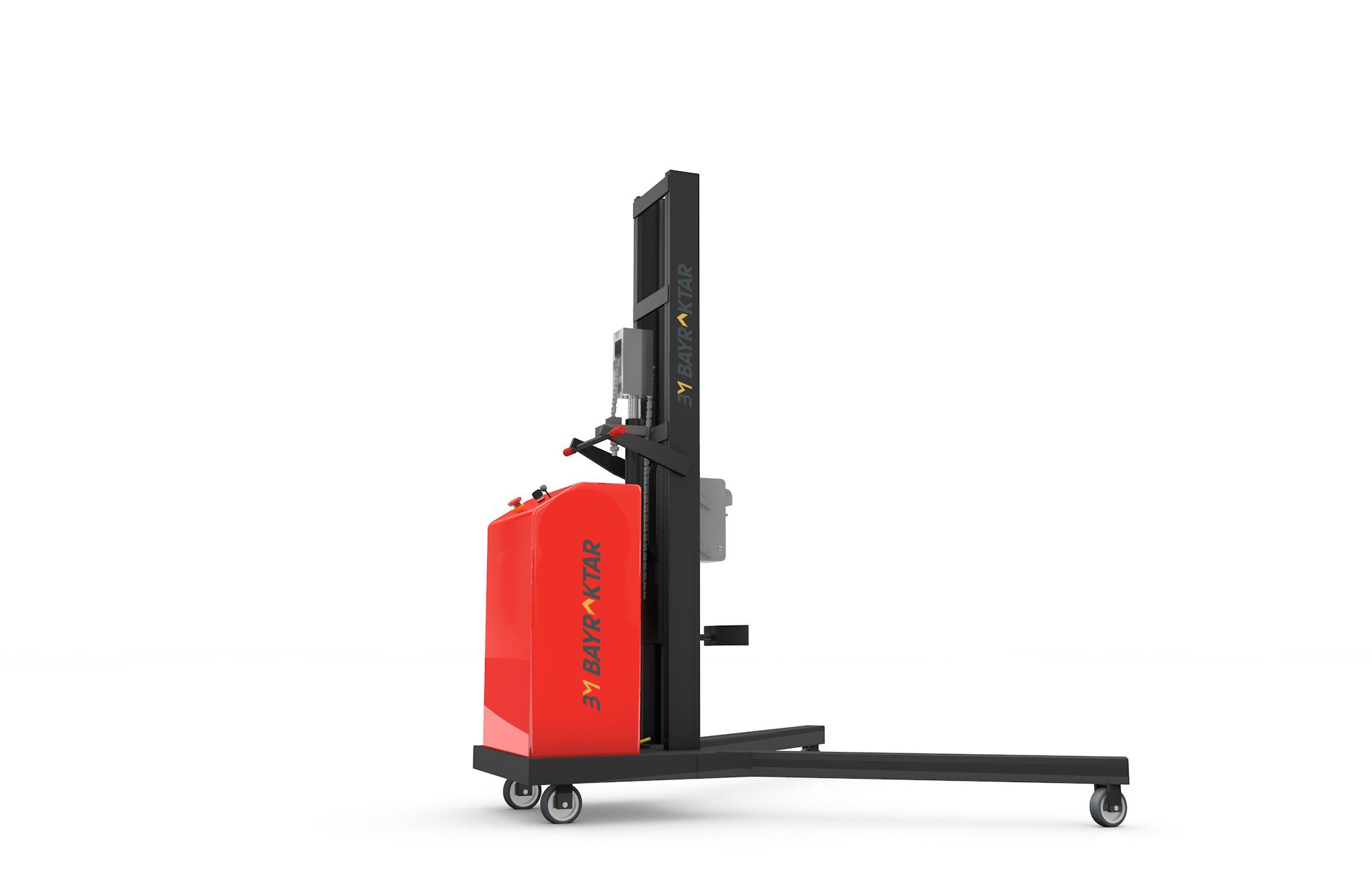 DT300 SERİSİ 300 KG 1.1 METRE YARI AKÜLÜ VARİL TAŞIMA VE İSTİFLEME MAKİNASI