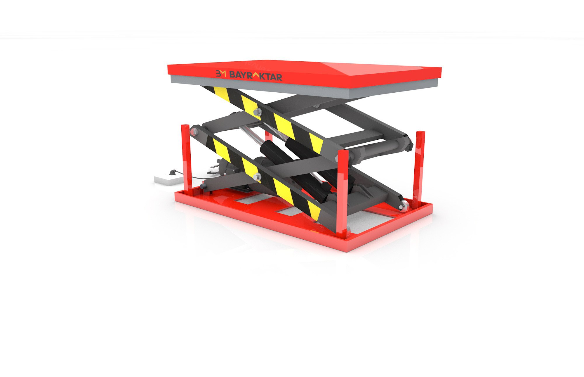 HD4000 SERİSİ 4000 KG 2 METRE SABİT YÜK PLATFORMU