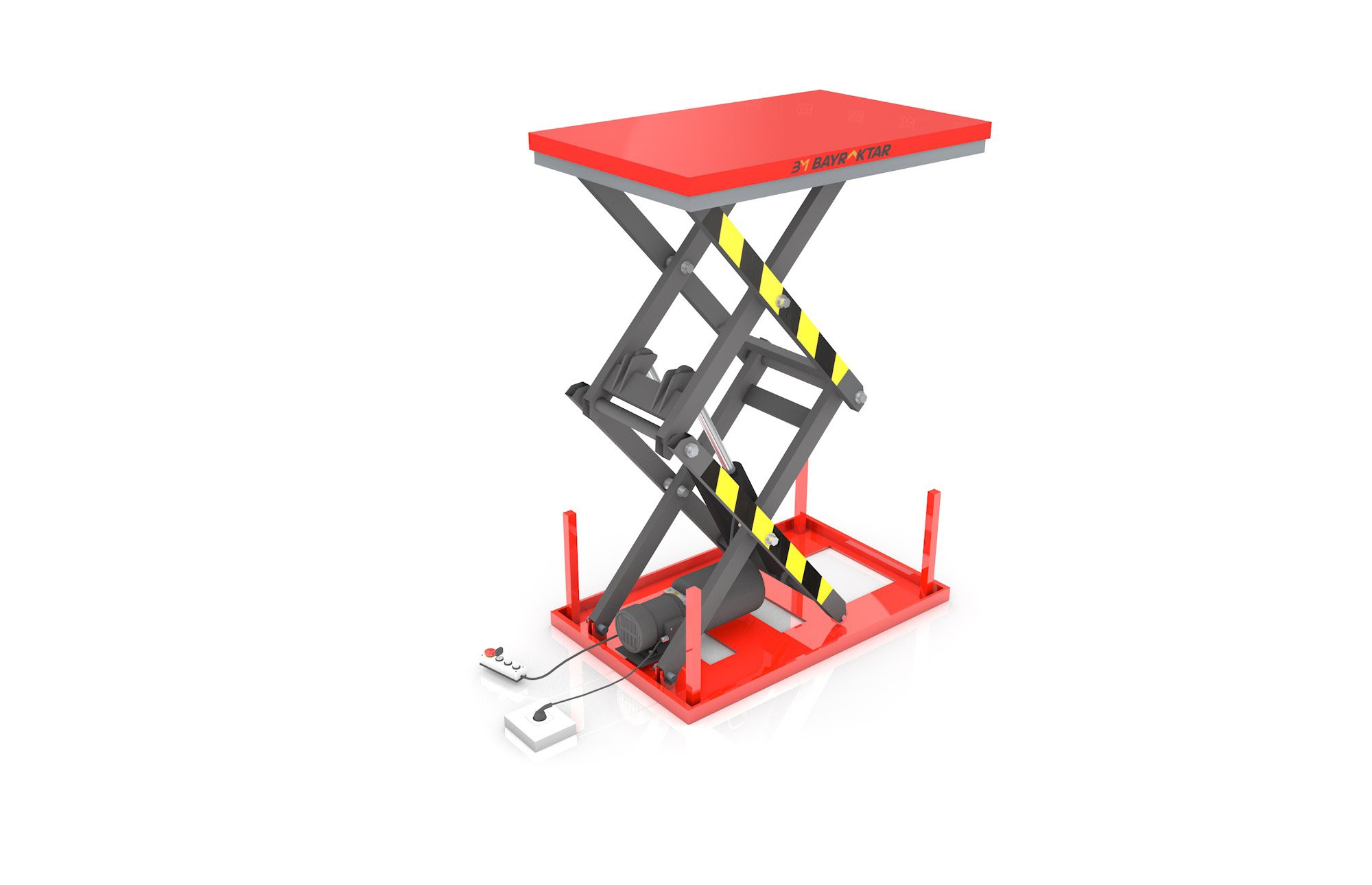 HD4000 SERİSİ 4000 KG 2 METRE SABİT YÜK PLATFORMU