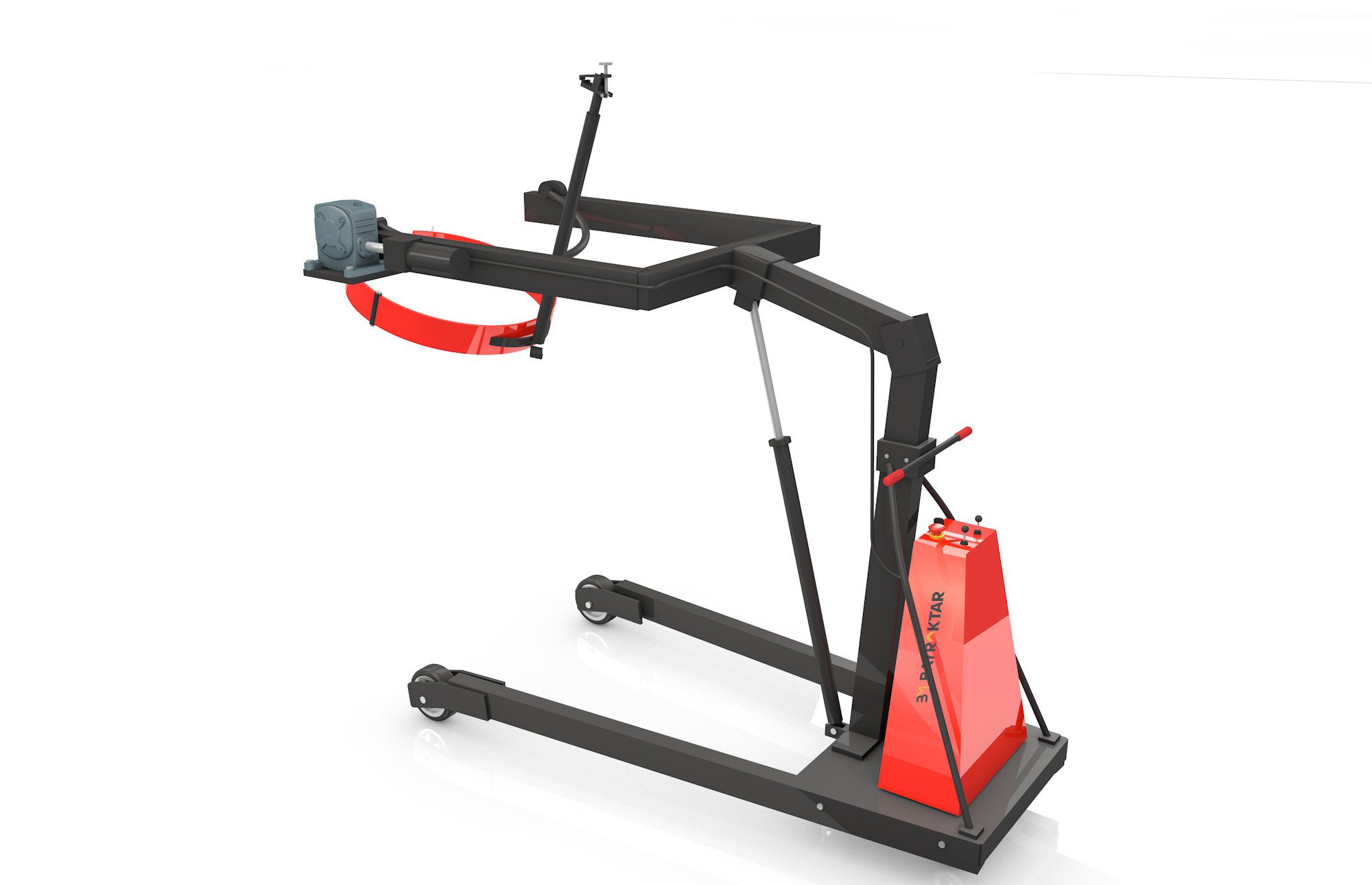 YL300 SERİSİ 300 KG 2 METRE YARI AKÜLÜ VARİL TAŞIMA VE İSTİFLEME MAKİNASI